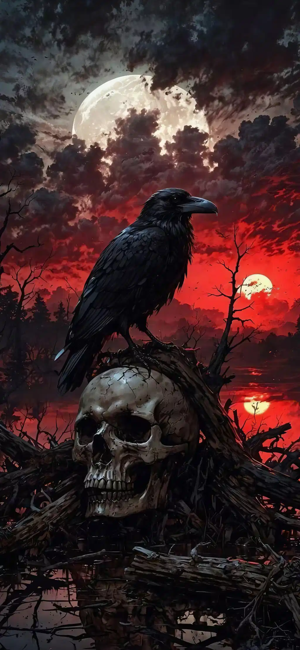 Dark Fantasy Castle Gothic Landscape Wallpaper